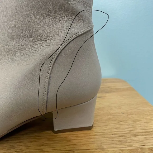 Aquatalia Selini Leather Women’s Boots Booties Cream Ivory Size 10.5 NWOT - Picture 11 of 11